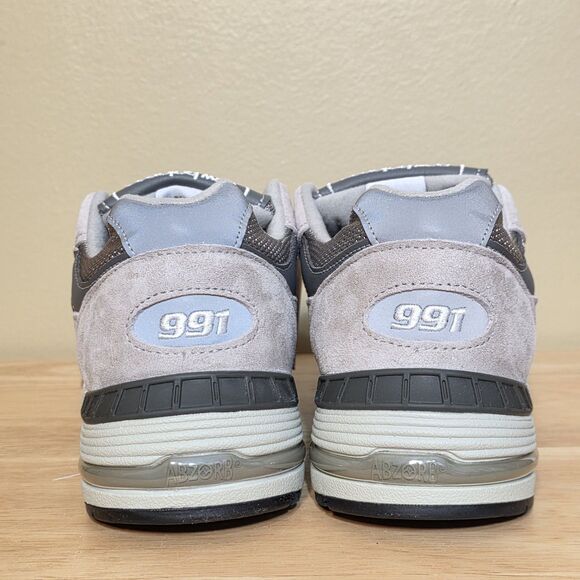 New Balance 991 Made in UK Grey White M991GL Men\'s Size 9.5 MIUK main image 7